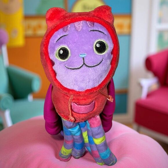 Gabby's Dollhouse Baby Box Purr-ific Cat Plush & DJ Catnip Stuffed Toys P10 - Picture 6 of 6